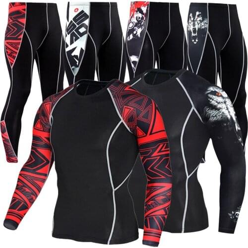 QIKEXING Men's Running Suits