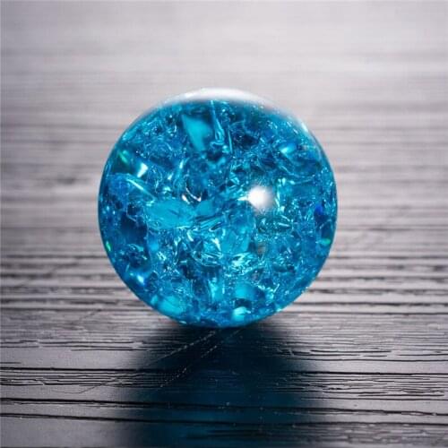 50MM 60MM Crystal Feng Shui Ball Lucky Glass Bonsai Ice Cracking Ball Decoration Home Ornaments Vintage Decor Wholesale