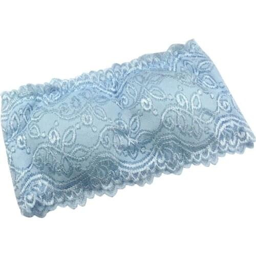 Sexy Lady Lace Stretch Tube Top Women Girls Soft Strapless Lace Chest Wrap