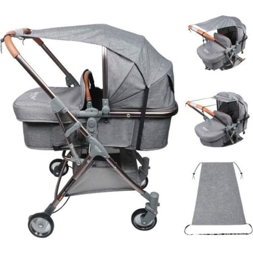 Universal Baby Stroller Accessories Sun Shade Sun Visor Waterproof UV Protection Carriage Canopy Cover For Kids Baby Infants Car