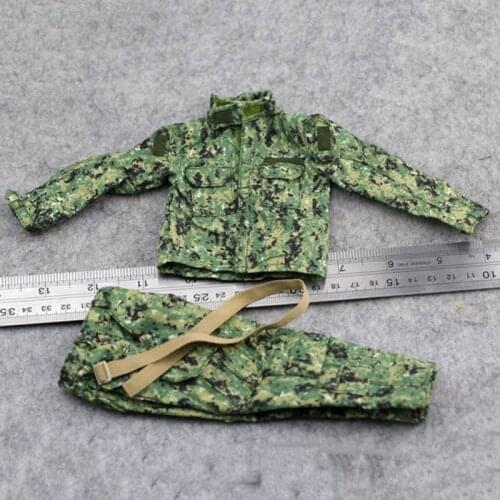 1/6 Scale Men soldiers uniforms full set male camouflage combat suit for 12" Action Figures Doll Clothing Collection gift