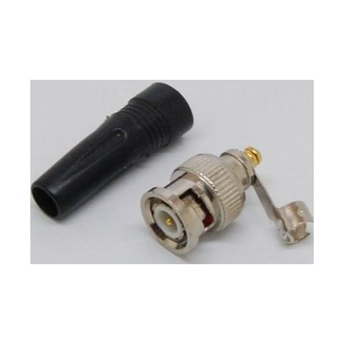 10pcs Rubber BNC Q9 Right Angle Jack Socket Adapter Cable Connector CCTV