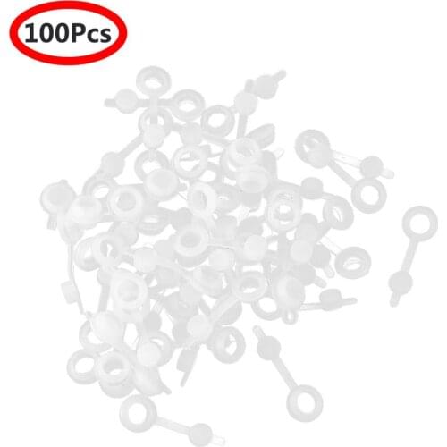100Pcs BPA Free Silicone Straw Hole Grommets with Leak Proof Sealing Plugs for Bottles Mason Jar Lids Wine Beer Making