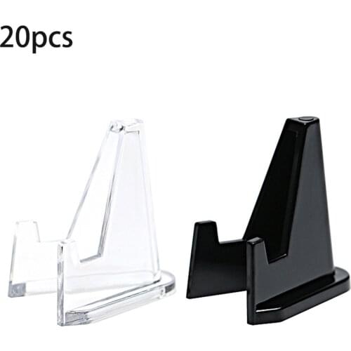 20pcs Coin Round Box Square Box Paper Clip Identification Box Display Stand Identification Box Stand Clear Square Case Capsules