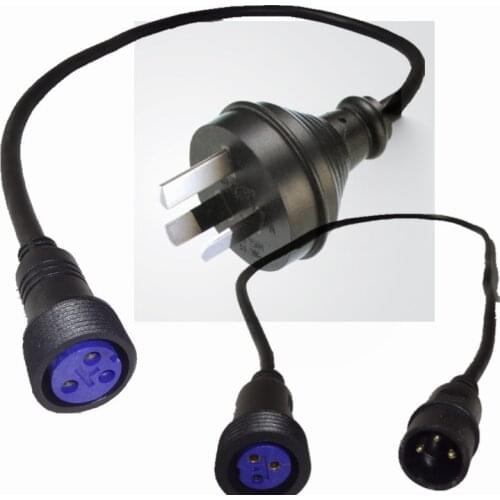 4pcs/lot 1meter length IP65 Waterproof 3-pin Power adapter cable 3-pin Signal switching line DMX IP65 signal cable slslite
