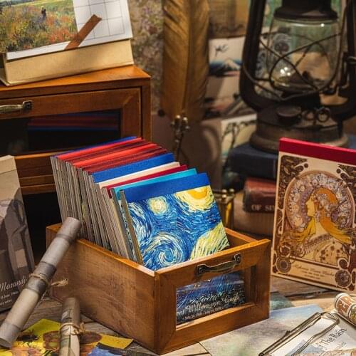 60 Pcs Famous Painting Material Background Collage Paper Junk Journal Diary Planner Scrapbooking Decorative Diy Craft Paper