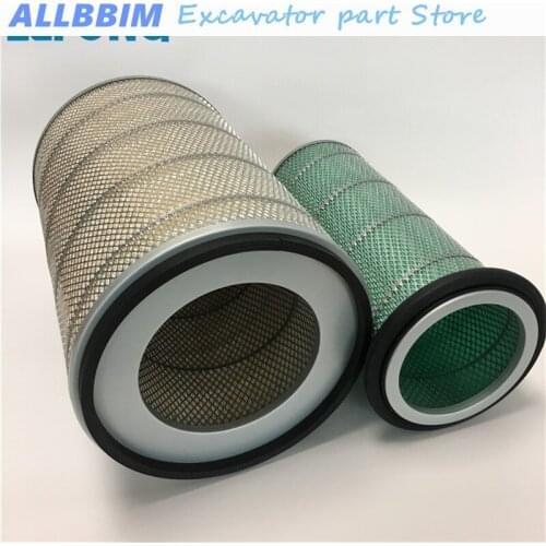 For Sany SY265 285C 310 330 335C350 360 365C Excavator Accessories Air Filter Air Filter Element High Quality Accessories