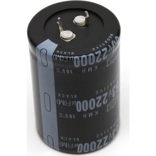 22000UF 63V Aluminum Electrolytic Capacitor 105C Dimension 35x50mm Cylindrical