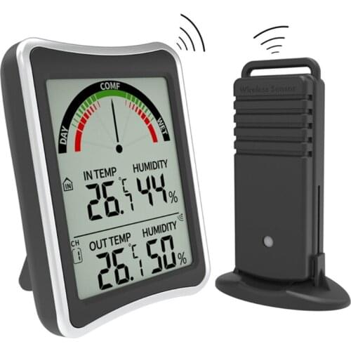 Wireless Weather Station Indoor Outdoor Thermometer Hygrometer Forecast Sensor G8TB