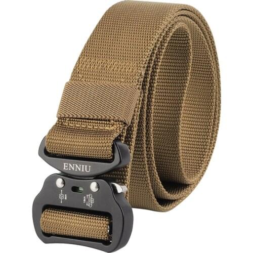 IDOGEAR 1.5 Inch Quick Release Tactical Belt Military Tactical Adjustable Waist Belts Aluminum Buckle Riggers Airsoft 3406