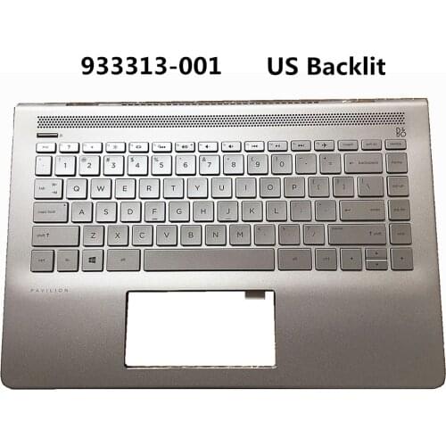 Test Laptop US w/o backlit Keyboard Shell/Case/Cover for HP Pavilion 14-BF 14-BF046TX TPN-C131 933312-001 933313-001 933314-001