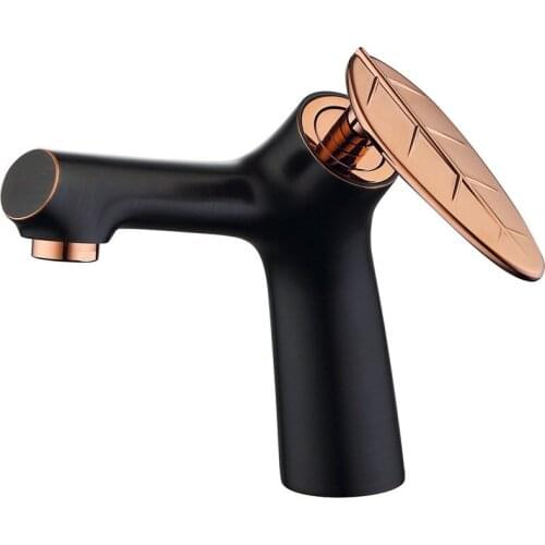 Bathroom Faucet Black Faucet Bathroom Basin Faucets Brass Sink Faucet Brushed Rose Gold Water Tap Sink Mixer Taps Chrome Tap