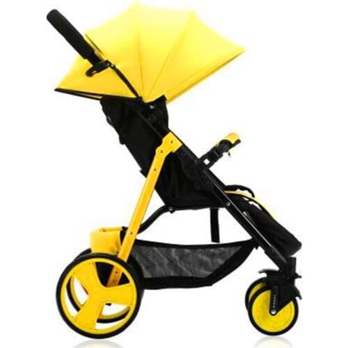 Baby stroller high landscape baby can sit reclining lightweight folding shock-absorbing four-wheeled stroller