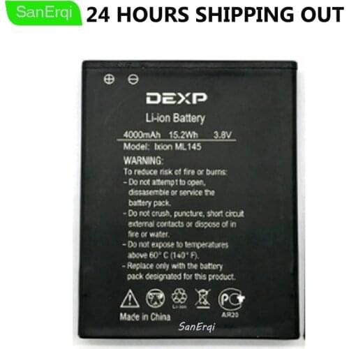 DEXP Ixion ML145 Battery Snatch SE ML145 Mobile Phone Battery Replacement 4000mAh High Quality