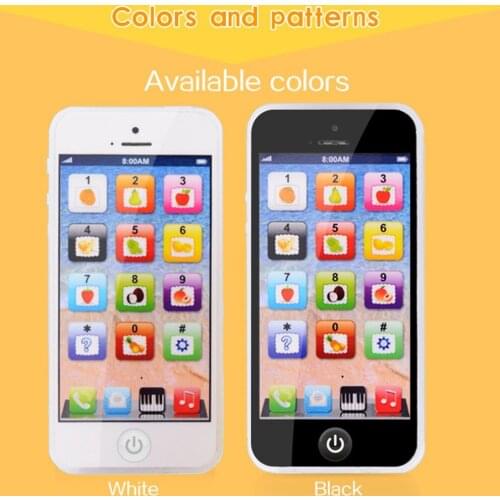 English Music Simulation Learning Light Toy Mobile Phone Story Machine Early Education Toy Mobile Phone With USB Cable