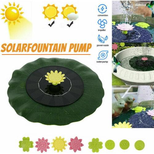 Mini Solar Water Fountain Pool Pond Waterfall Fountain Garden Decoration Outdoor Bird Bath Solar Powered Fountain Floating Water
