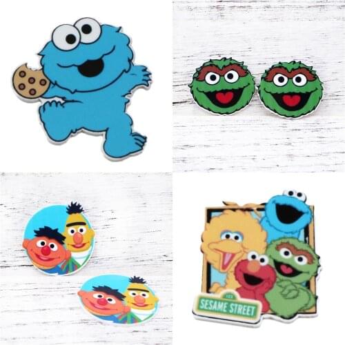 Cartoon Animal Glitter Acrylic Flatback Planar Resins DIY Sew For Bow-knot Phone Case Decoration Jewelry Accessories,5Yc19387