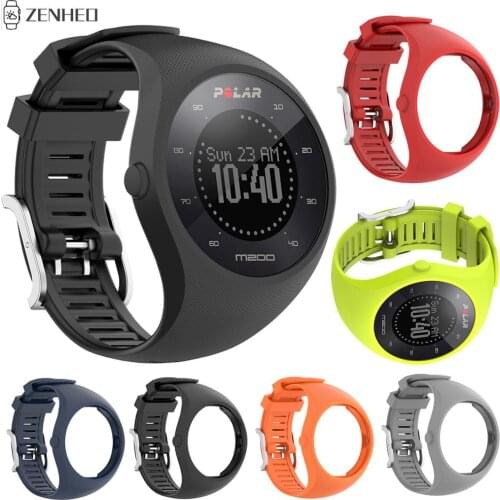 Soft Silicone Bracelet Strap for Polar M200 Smart Watch Band Replacement Watchband for Polar M200 Wristband