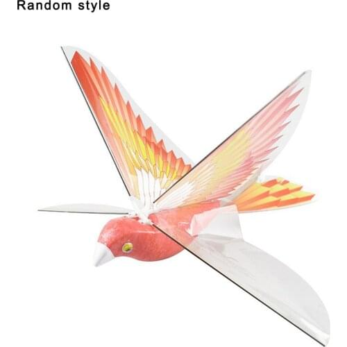NEW 1pcs Electric Simulation Flapping Bird Toy Light Degree For Kids Toy Led Model With Bird Flying 360 Degree Fly