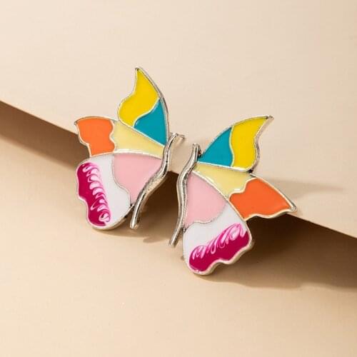 New Fashion Personality Cute Butterfly Stud Earring for Women Jewelry Gifts