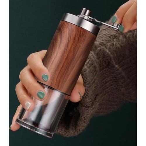 Hand Crank Coffee Bean Grinder Portable Accompanying Coffee Machine Manual Grinder Stainless Steel Grinder Home Office Camping