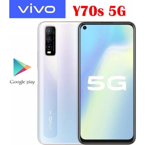 Original New Official VIVO Y70s 5G Smart Phone Exynos 880 6.53inch LCD Android 10 OS 48.0MP Rear Camera 18W Dash Charge 5000mAh
