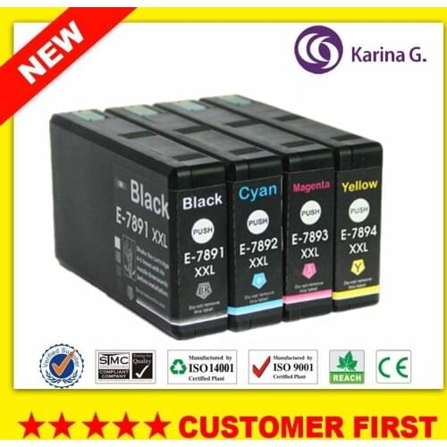 Compatible for T7891 T7892 T7893 T7894 For Epson WorkForce Pro WF-5190 WF-5620DWF WF-5690 WF-4630DWF WF-4640DTWF WF-5110DW