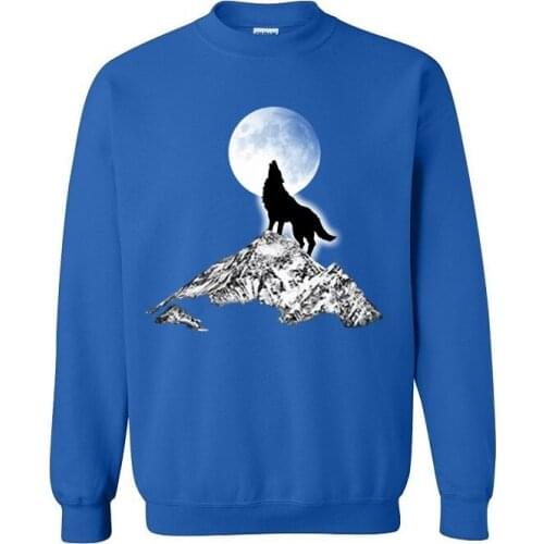 Spring autumn outdoor Mens Sweatshirts 3D print wolf pattern Camp jersey youth boy sportwear Casual brand men women pullover top