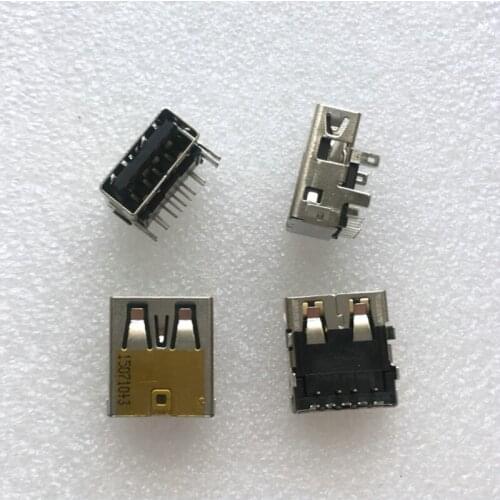 10pcs USB3.0 female socket laptop data interface 4 fixed feet USB-A Female Socket