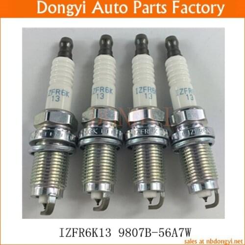4pcs Spark Plug OE NO. IZFR6K13 9807B-56A7W 9807B56A7W