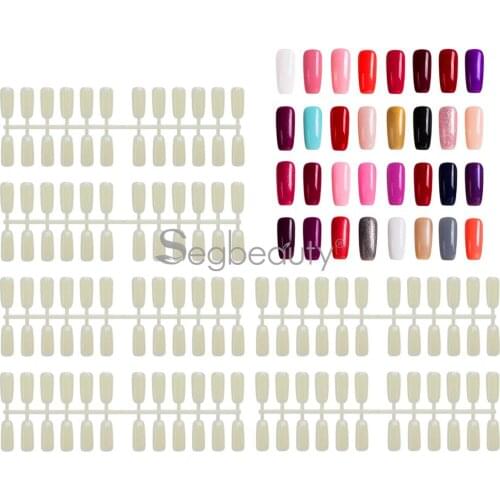 Segbeauty 720pcs Natural Fake Nail Tips Beauty Nail Art Full Cover Acrylic Flat Shape Manicure False Nail Tips Art Decoration
