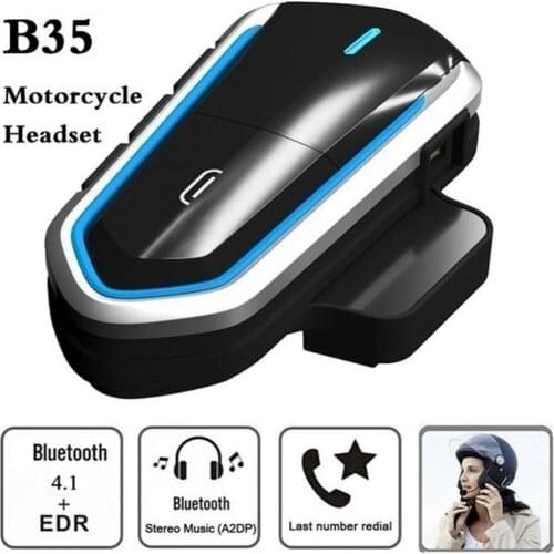 85% hot sale!!! B35 full helmet motorcycle intercom CSR bluetooth 4.1 headset helmet bluetooth headset hands-free call