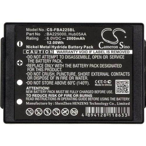 Cameron Sino 2000mAh Battery BA205000 for HBC Linus 6, Radiomatic Eco, Spectrum 1, Spectrum 2, Spectrum A, Spectrum B, Technos