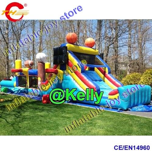 Free shipping inflatable obstacle course, giant inflatable bounce castle, inflatable sport game, commercial inflatable obstacle