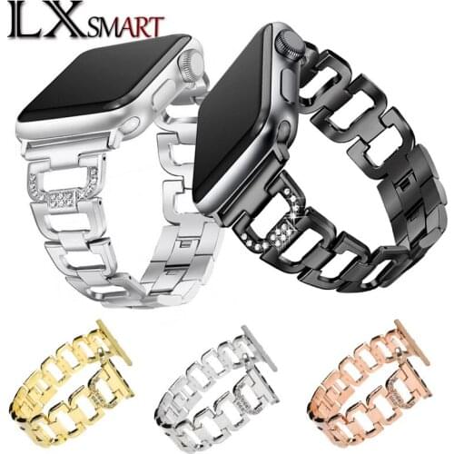 HIGH Quality Diamond Stainless Steel Bracelet Watchband For Samsung S3 Watch And Apple Watch 42mm/38mm Strap Accessories