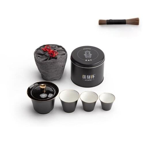 Kungfu Tea Set Portable Travel Simple Japanese Porcelain Tea Set Handmade Creative decoration Jogo De Cha Teaware Sets DI50CJ