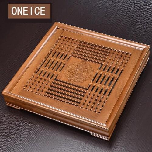 Tea Set Tray Home Simple Solid Wood Table Japanese Style Water Storage Sea Chinese Bamboo Tea Trays