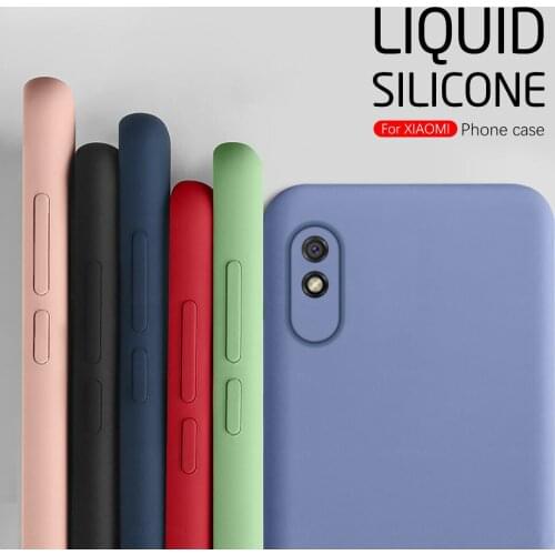 Redmi 9A Case Liquid Rubber Silicone Armor Case For Xiaomi Redmi 9A 9 A A9 9C c Xiomi Xaomi Readmi 9 a Redmi9A Phone Cover Coque