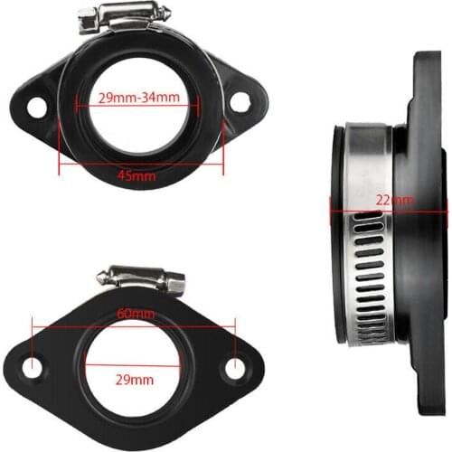 Black Manifold Boot Boot For PWK Intake Manifold Rubber 28mm 30mm Brand new