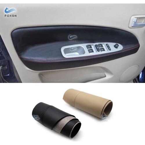 For Chery Tiggo 2005 2006 2007 2008 2009 2010 Car Door Handle Armrest Panel Microfiber Leather Cover