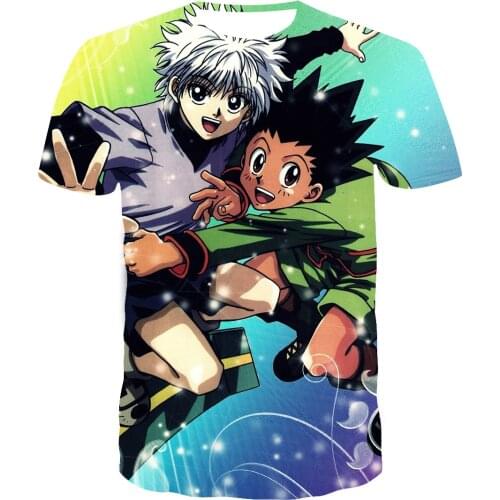 3D Printed Hunter X Hunter T-Shirt Men Women Summer Short Sleeve Casual Breathable Tees Tops Boy Girl Kids Cool Style T Shirt