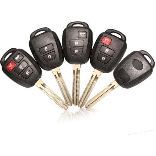 Jingyuqin Remote Car Key Shell Case Fob For Toyota CAMRY Corolla Reiz New Vios RAV4 Crown Key