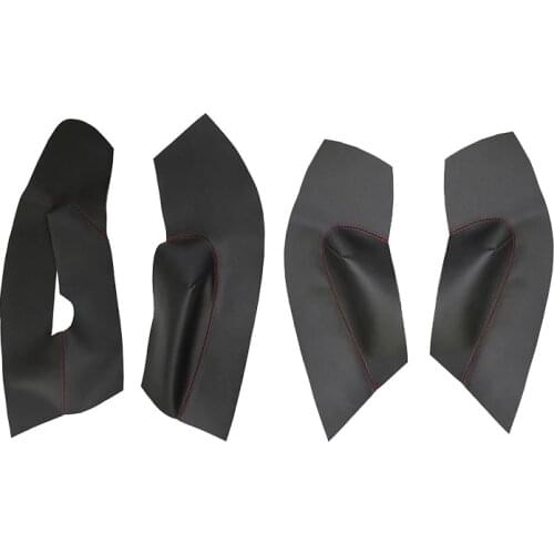 Car Leather Door Handle Armrest Panel Cover Trim for Skoda Octavia 2007 2008 2009 2010 2011 2012 2013 2014