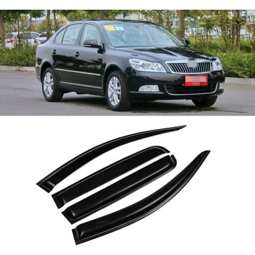 For Skoda Octavia 2007 2008 2009 2010 2011 2012 2013 2014 Window Visor Wind Rain Sun Smoke Guard Deflector Vent Shade Shelter