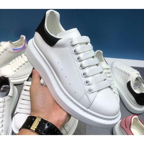 MaiKun white shoes womens 2021 new versatile interior high platform muffin shoes leather sports shoes womens leisure