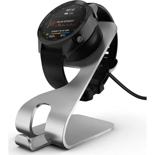 Metal Charger Dock for Garmin Fenix Vivoactive 3 4 4S Charging Cable Stand Cord for Fenix 5 5X Plus 6 6X 6s/Venu Smartwatch