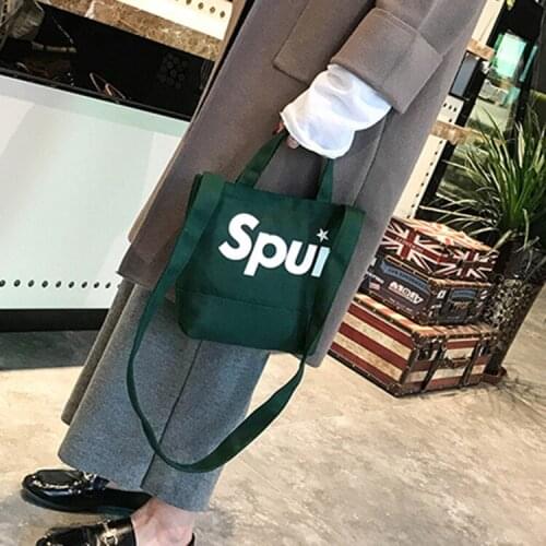 Fashionable Ladies'handbag Canvas Bucket Bag Yellow Shopping Single-shoulder Bag