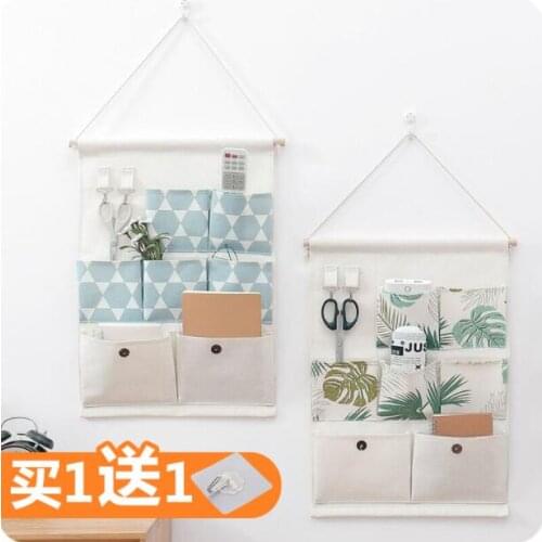Wall Hanging Storage Bag Door Multi-layer Fabric Debris Pocket Home Wardrobe Organizer