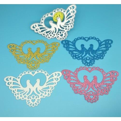 New love bird, peace dove metal cutting mold for scrapbooking engraving stamp paper card photo album decoration