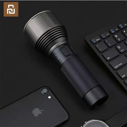 New Youpin Nato outdoor strong light flashlight black long-distance IPX7 waterproof Type-C direct charge 140 hours battery life